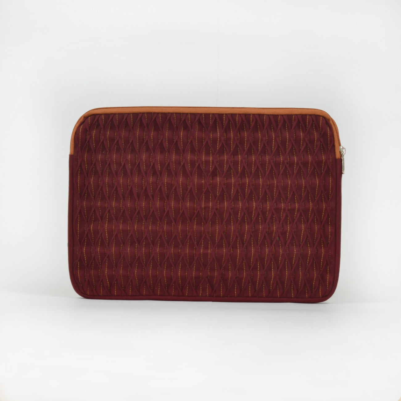 Burgundy Smocked Laptop Sleeve