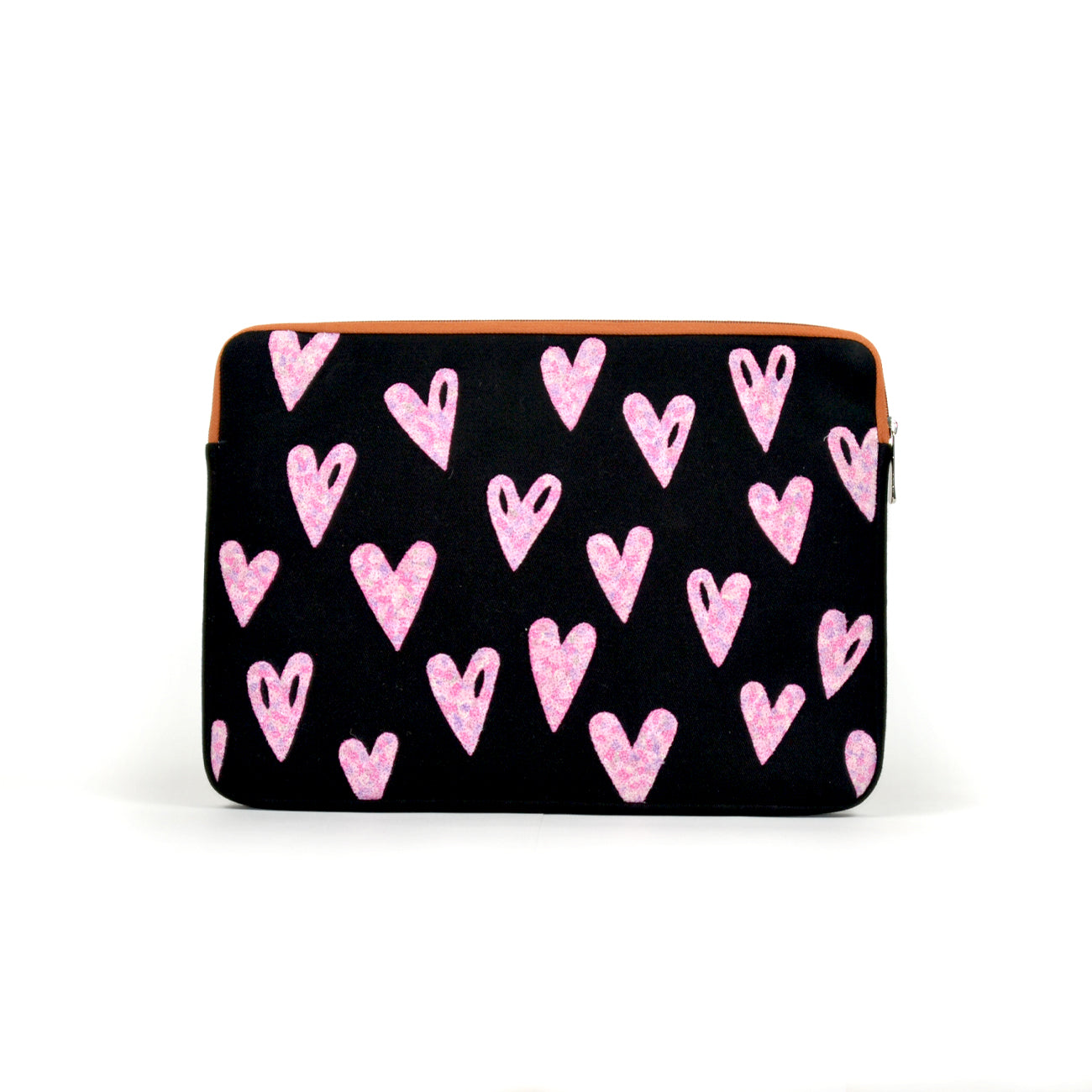 Fuchsia Hearts Laptop Sleeve