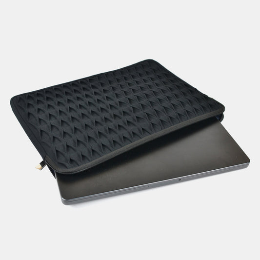Ebony Smocked Laptop Sleeve