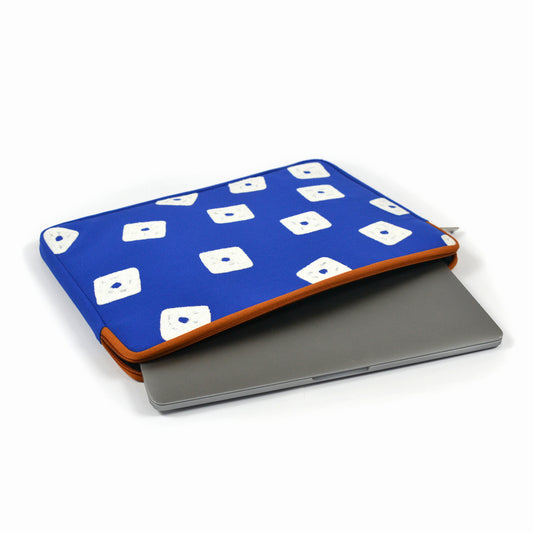 Baandh Laptop Sleeve | Jodhpur Blues | Handcrafted Tech Accessories | Gulal
