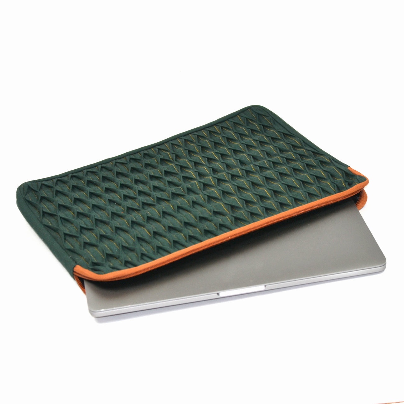 Emerald Smocked Laptop Sleeve