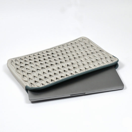 Gunmetal Smocked Laptop Sleeve