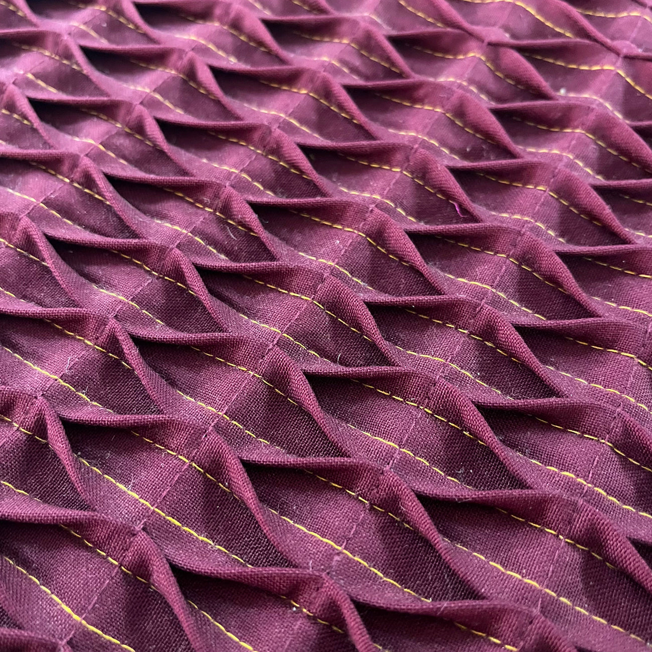 Burgundy Smocked Laptop Sleeve