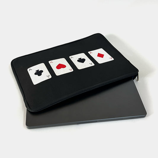 Aces Up Your Laptop sleeve