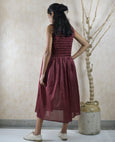Oxblood Fissure Dress