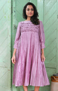 Acai Berry Sparkle Pleated Dress