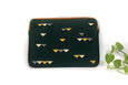 Bottle Green Cats Tooth Laptop Sleeve