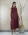 Oxblood Fissure Dress