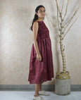Oxblood Fissure Dress
