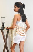 HANDKERCHIEF THROW-ON WITH BACK DETAILING