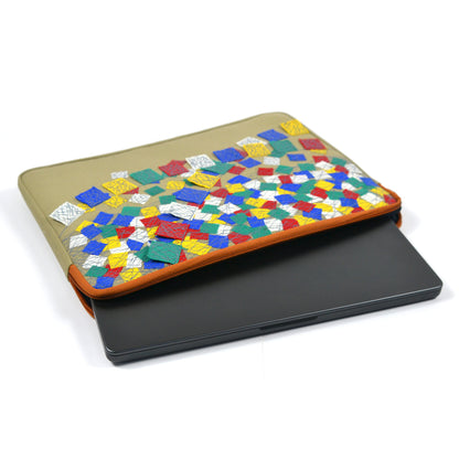 Tashi Laptop Sleeve | Artisanal | Handcrafted in India | Gulal
