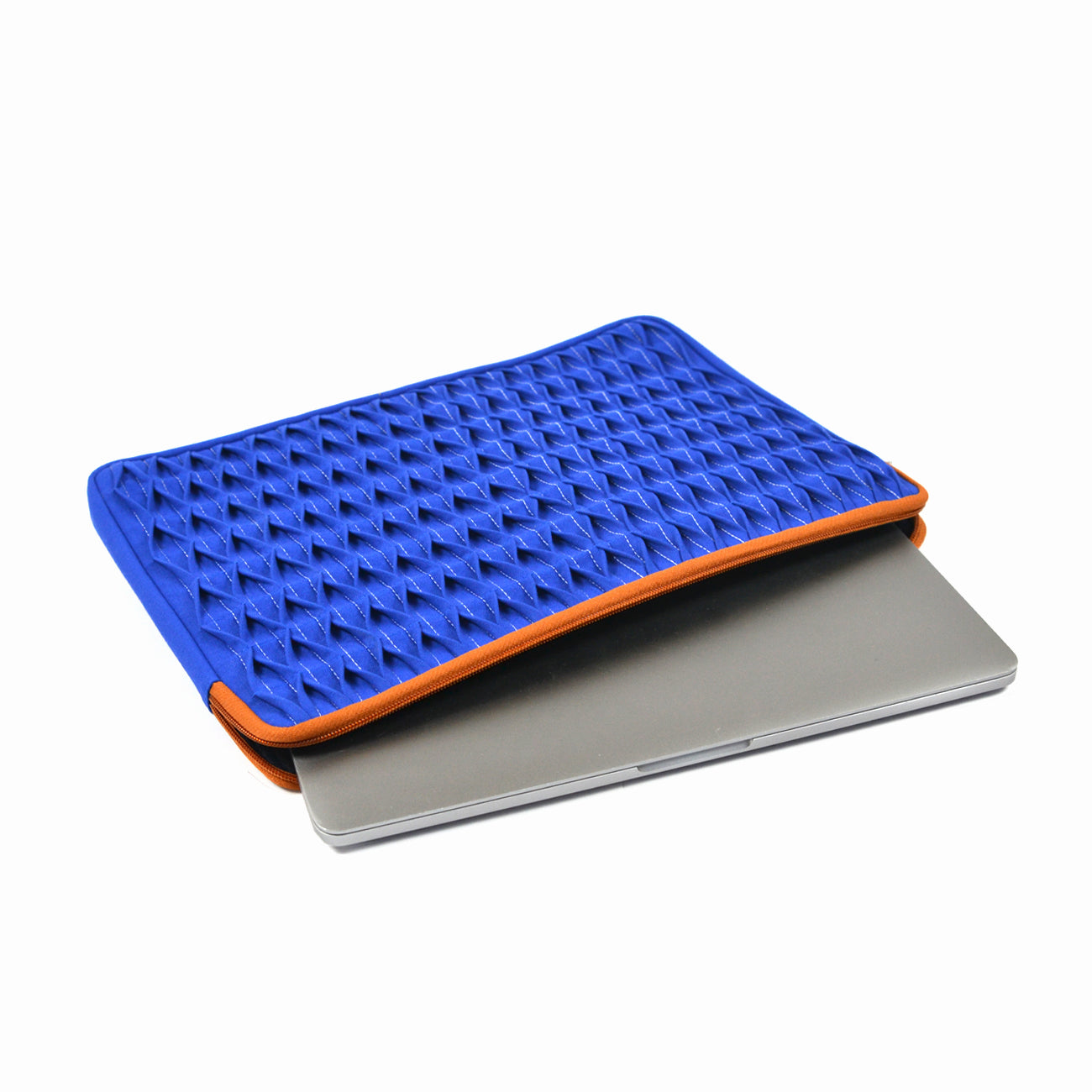 Nilaya Smocked Laptop Sleeve | Jodhpur Blues | Handcrafted Tech Accessories | Gulal