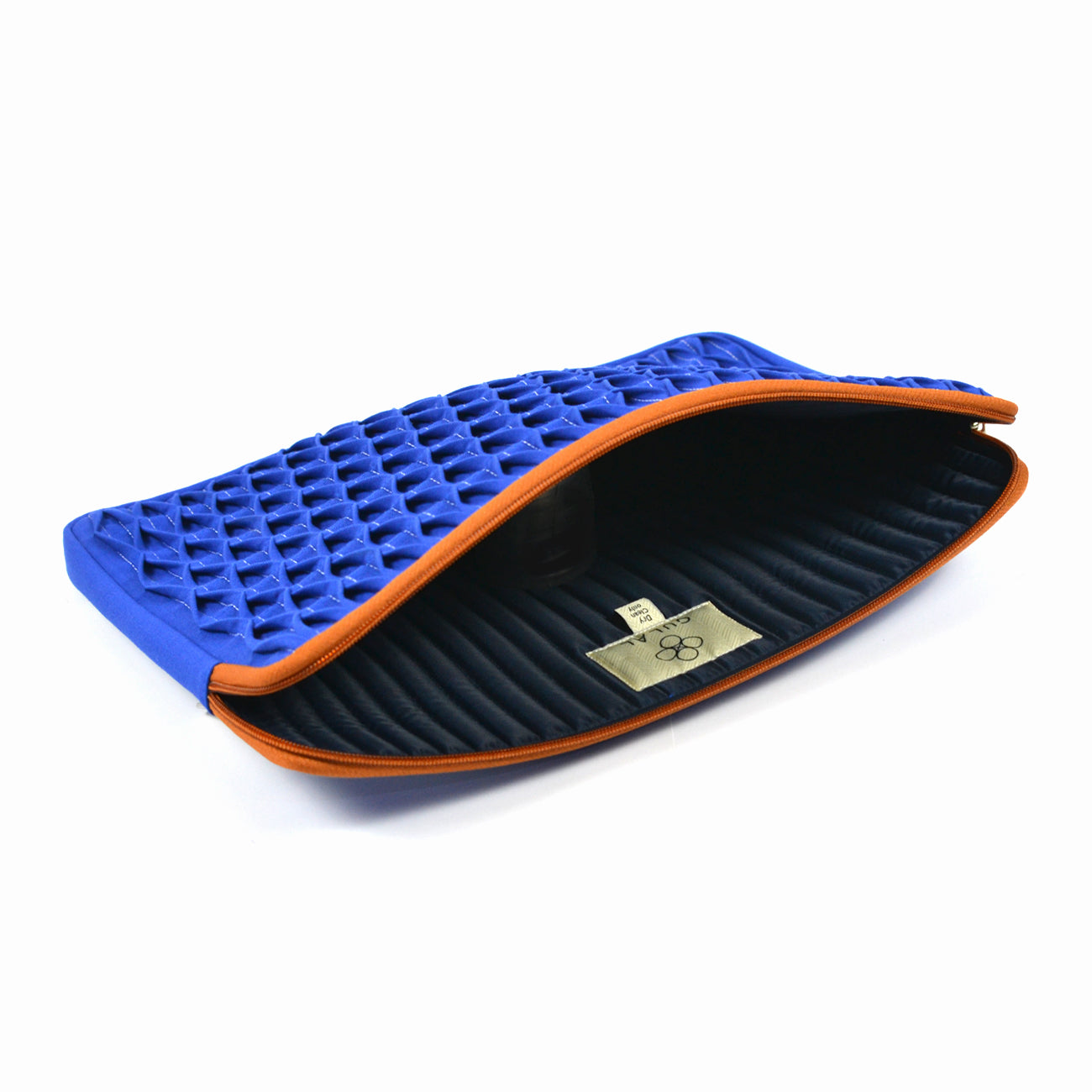 Nilaya Smocked Laptop Sleeve | Jodhpur Blues | Handcrafted Tech Accessories | Gulal