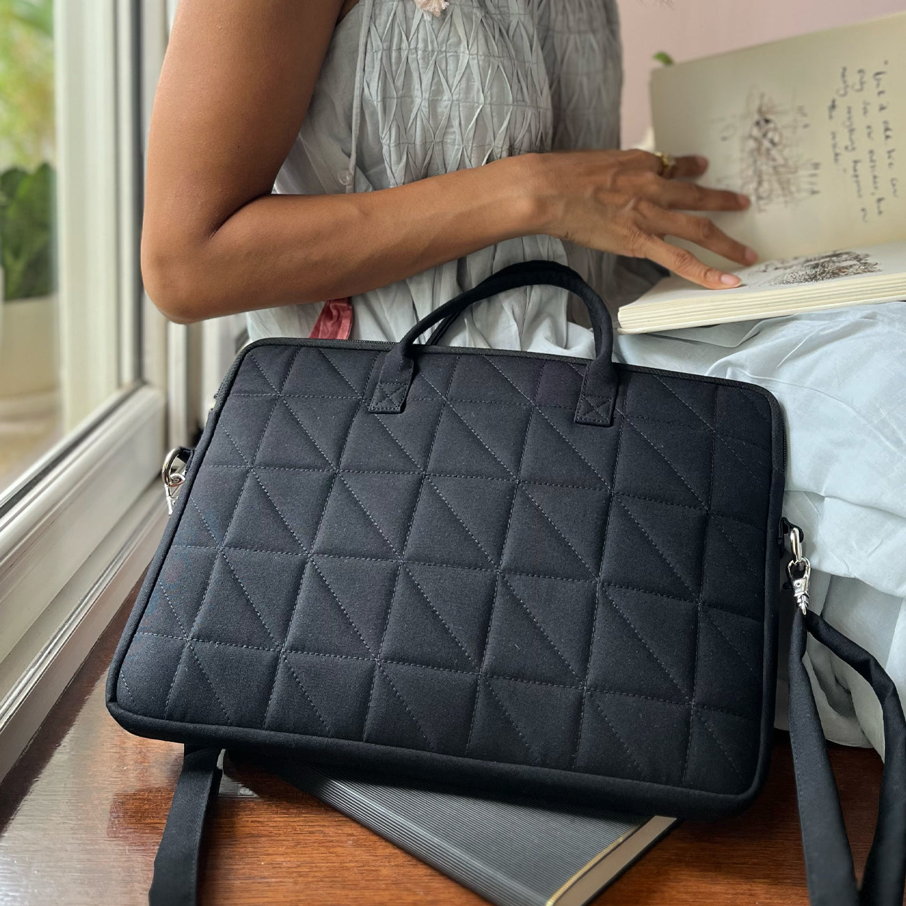 Sable Laptop Sleeve | Handcrafted in India | Gulal