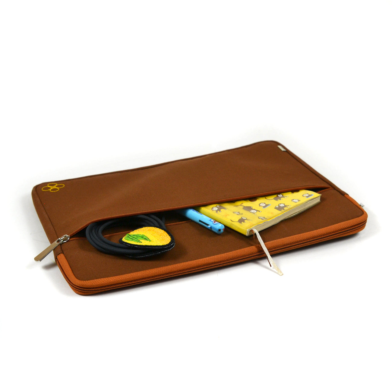 Cocoa Waffle Laptop Sleeve | Handcrafted in India | Gulal