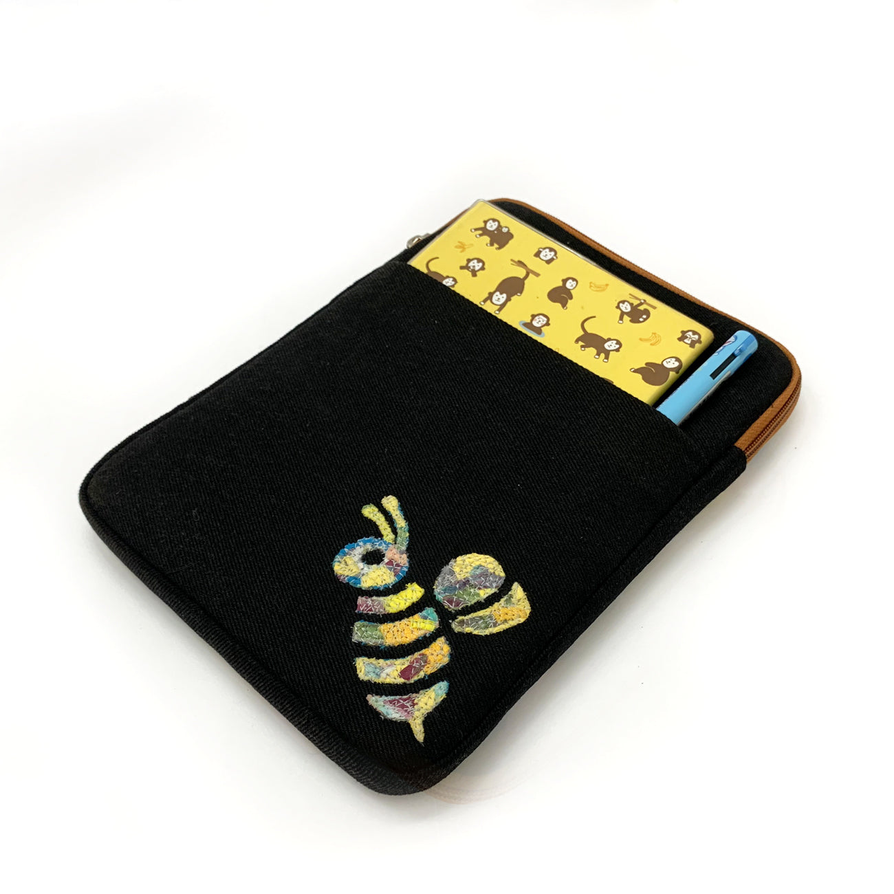 The Honey Bee & Daisy Tablet Sleeve  | Handcrafted in India | Gulal