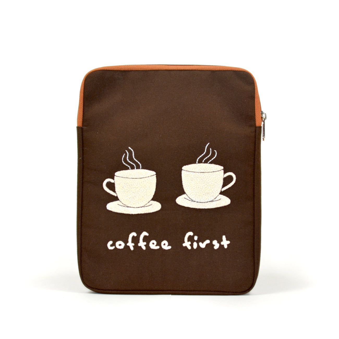 Coffee First Tablet Sleeve  | Handcrafted in India | Gulal