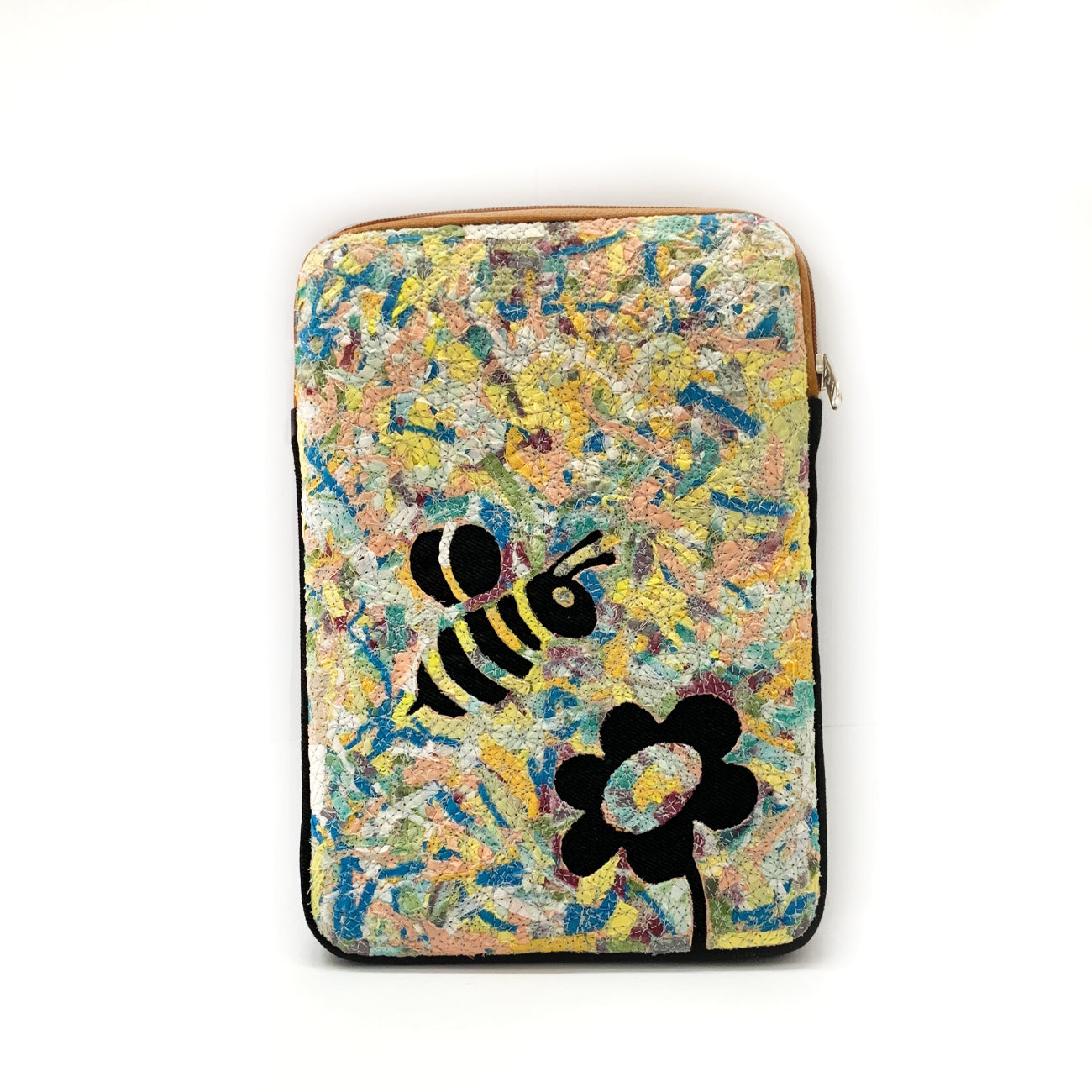 The Honey Bee & Daisy Tablet Sleeve  | Handcrafted in India | Gulal