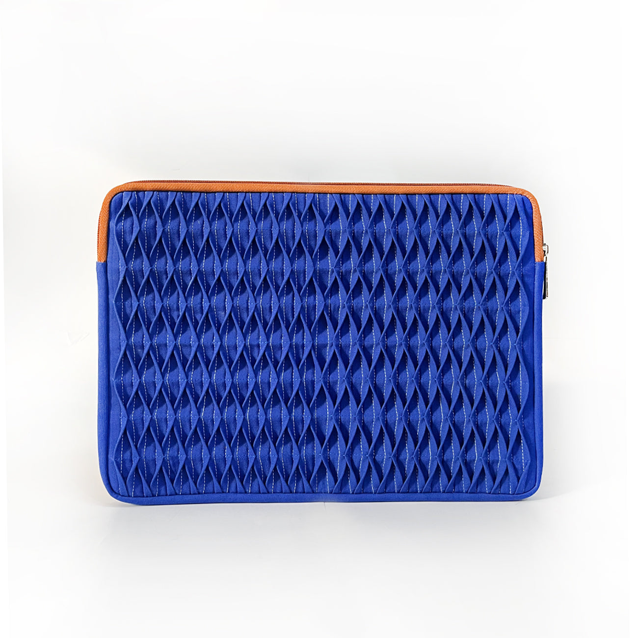 Nilaya Smocked Laptop Sleeve | Jodhpur Blues | Handcrafted Tech Accessories | Gulal