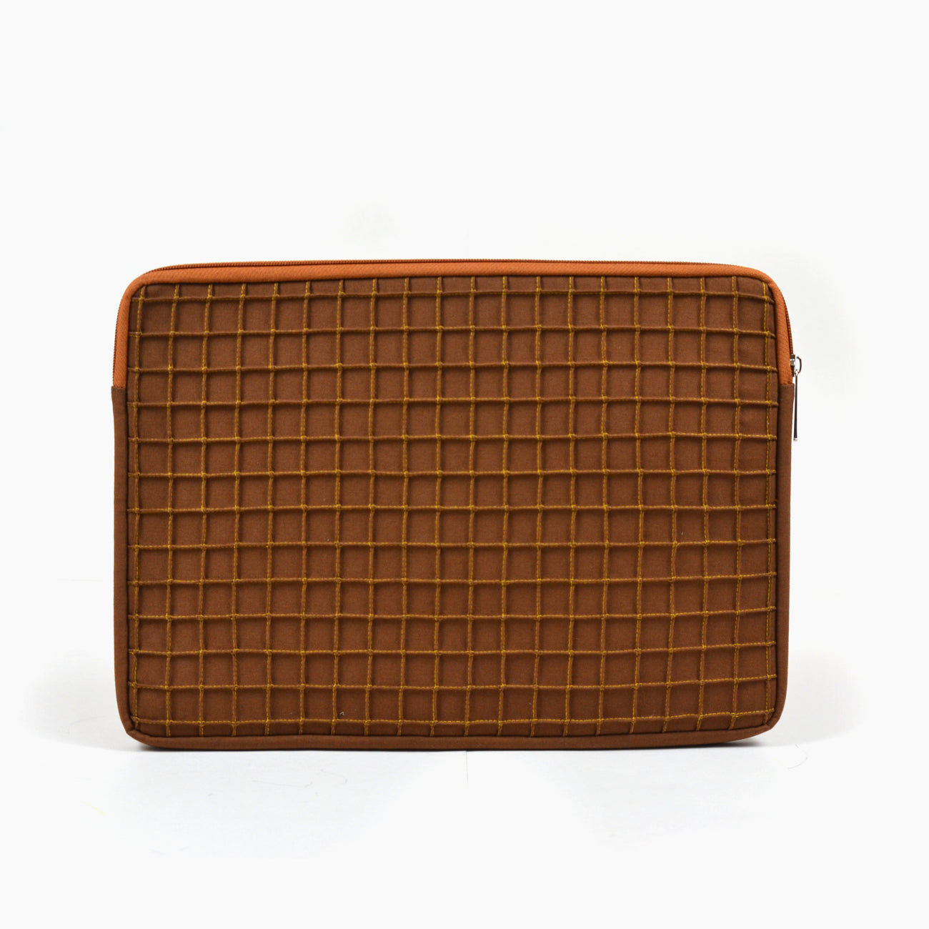 Cocoa Waffle Laptop Sleeve | Handcrafted in India | Gulal