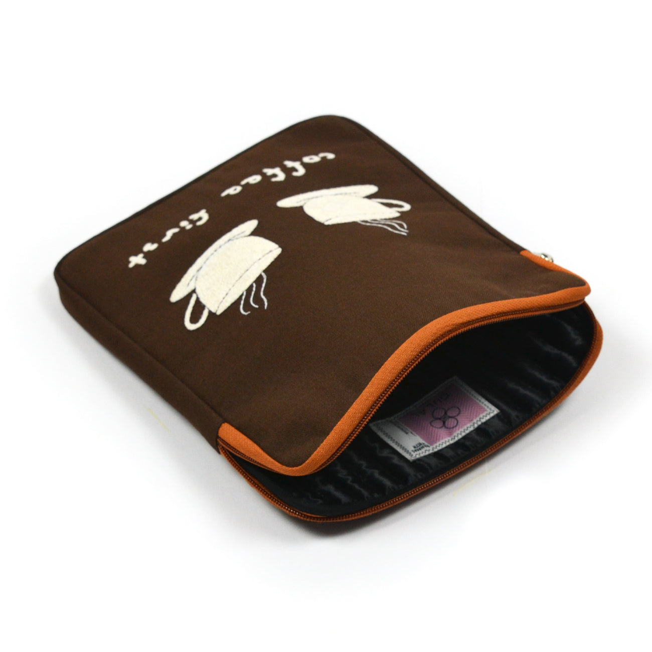 Coffee First Tablet Sleeve  | Handcrafted in India | Gulal